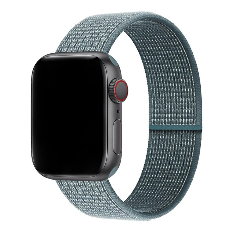 Armband für Apple Watch aus Nylon in der Farbe Calestial Teal, Modell Barcelona #farbe_Calestial Teal