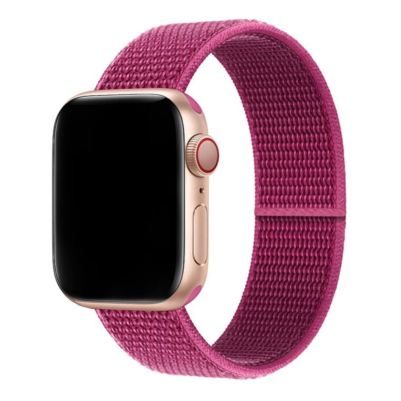 Armband für Apple Watch aus Nylon in der Farbe Pearl Pink, Modell Barcelona #farbe_Pearl Pink