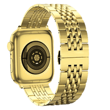 Armband für Apple Watch aus Edelstahl in der Farbe Gold Modell Chelsea #farbe_Gold