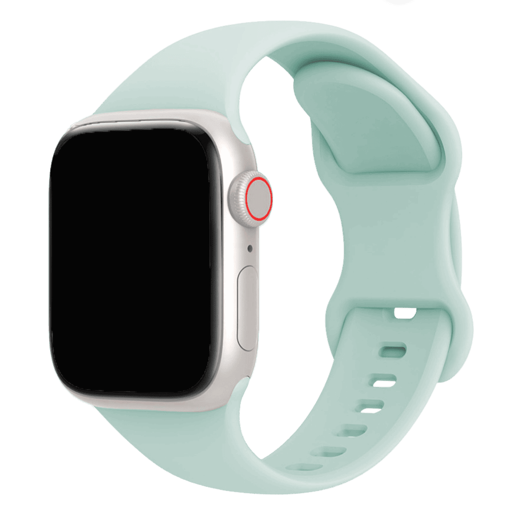 Armband für Apple Watch aus Silikon in der Farbe Mint, Modell Amsterdam #farbe_Mint