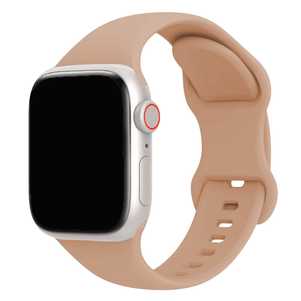 Armband für Apple Watch aus Silikon in der Farbe Nude, Modell Amsterdam #farbe_Nude