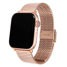 Armband für Apple Watch aus Edelstahl in der Farbe Rosegold, Modell Santiago #farbe_Rosegold