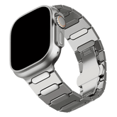 Armband für Apple Watch aus Edelstahl in der Farbe Silber, Modell Wellington #farbe_Silber