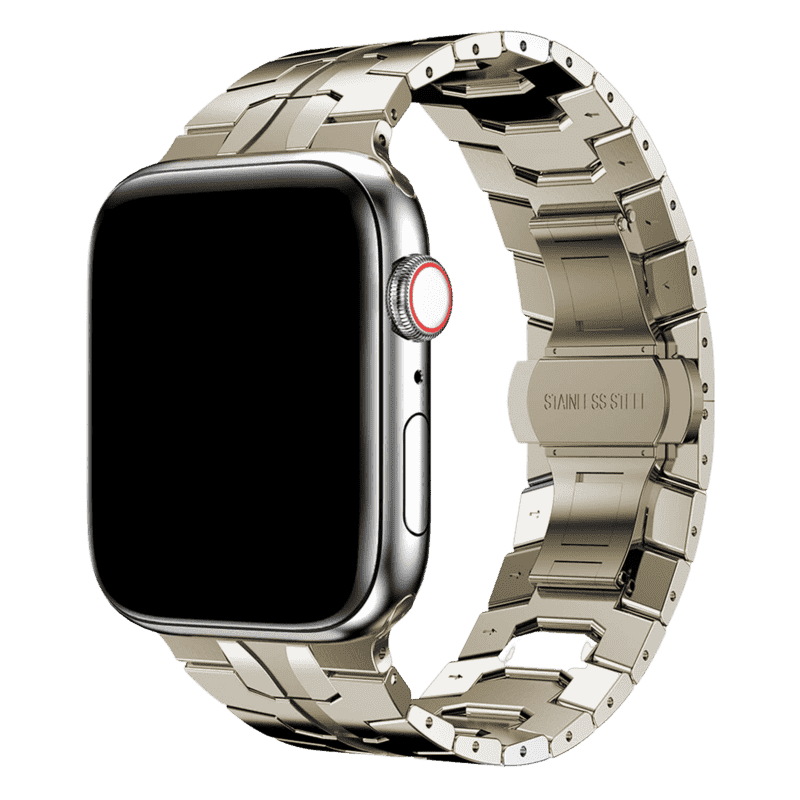 Armband für Apple Watch aus Edelstahl in der Farbe Polarstern, Modell Mailand #farbe_Polarstern