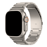 Armband für Apple Watch aus Edelstahl in der Farbe Titan, Modell Dakar #farbe_Titan