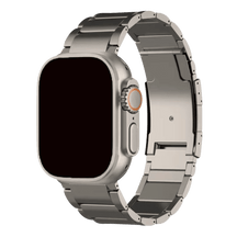 Armband für Apple Watch aus Edelstahl in der Farbe Titan, Modell Detroit #farbe_Titan