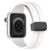 Armband für Apple Watch aus Silikon in der Farbe Weiß, Modell Lahore #farbe_Weiß